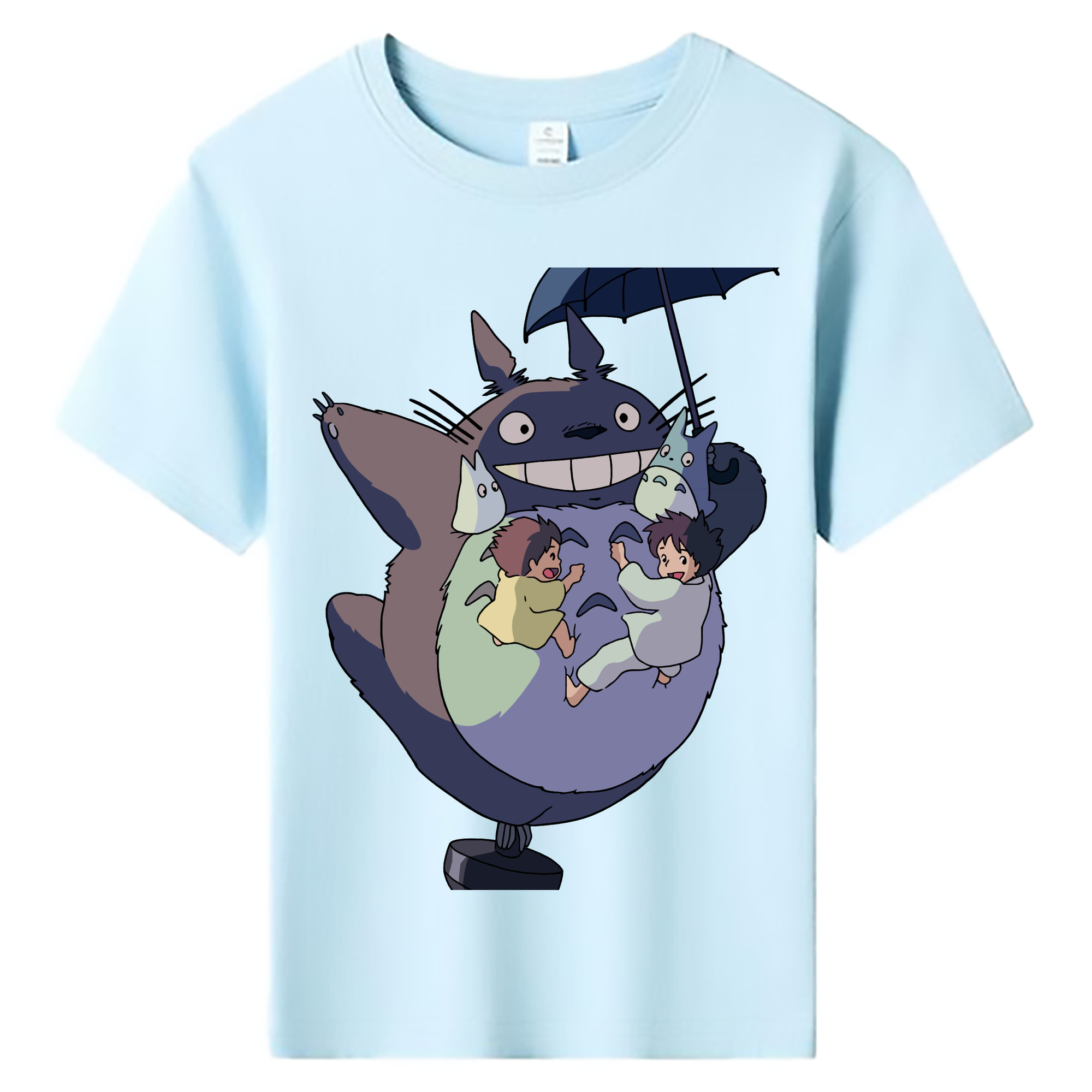 （画像用） となりのトトロ 草壁メイ 草壁サツキ My Neighbor Totoro Satsuki Kusakabe Mei Kusakabe 綿100％キッズTシャツ（フロントプリント）
